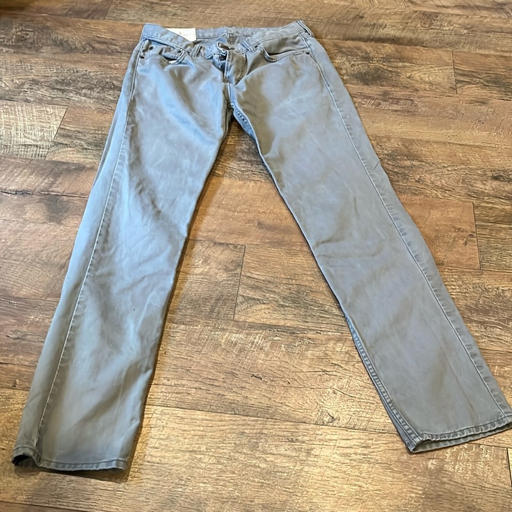 Hollister Gray Button Fly pants 31 waist 32 length